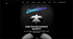 Desktop Screenshot of decadanceclub.com